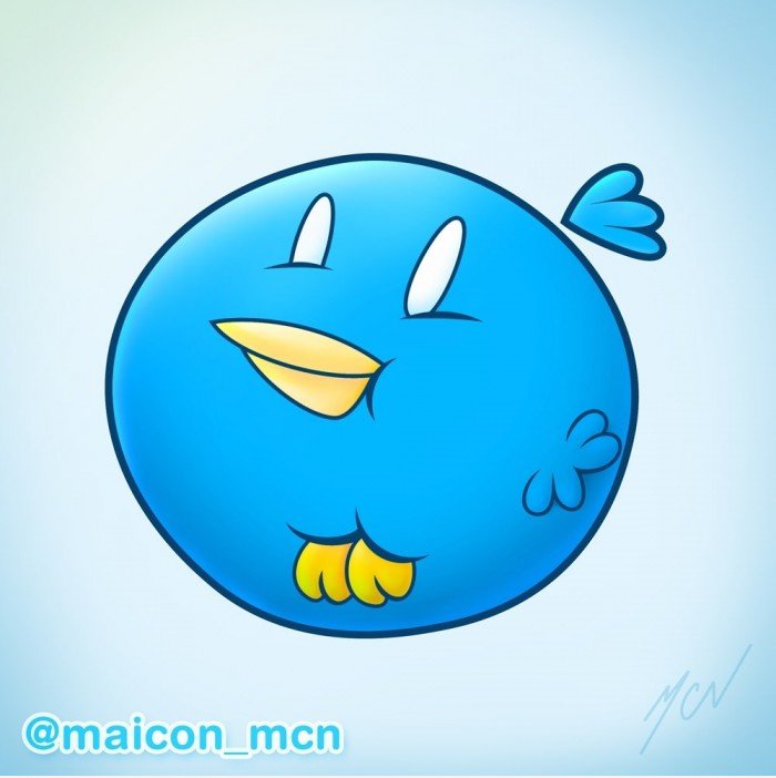 ✩ MCN Twitter Vogel Maskottchen