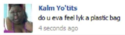 Kalm yo 'Titten' status