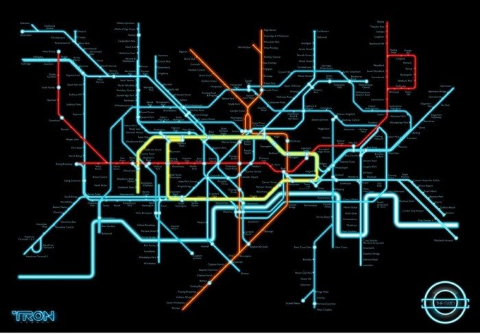 Tron - Tube Map