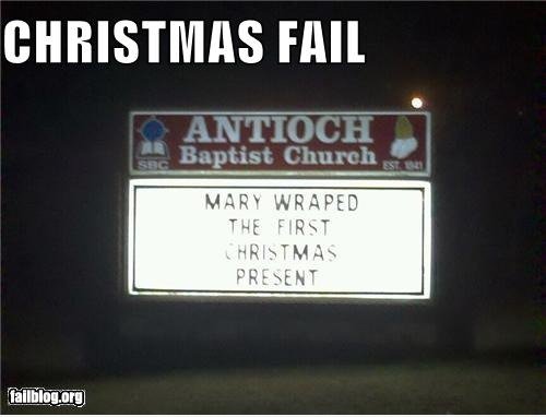 Weihnachten Marquee FAIL
