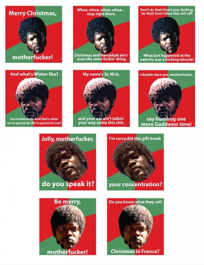 Frohe Weihnachten von Samuel Jackson