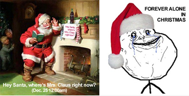 Immer allein in der Weihnachtszeit