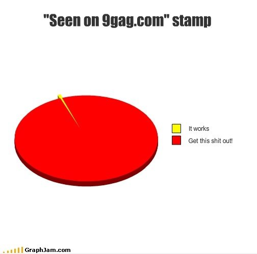 "Gesehen auf 9gag.com" Stempel