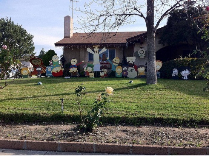 Ich sah dieses Haus auf dem Weg zur Familie Weihnachtsfeier