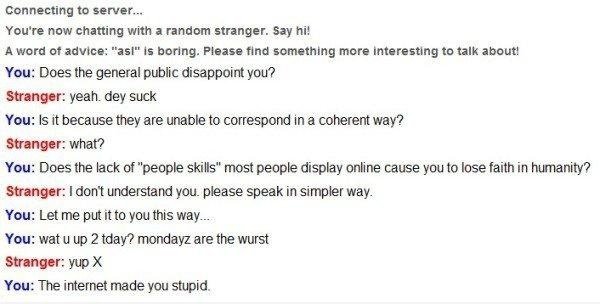 Omegle Conversation