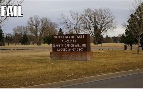 Sicherheit niemals Takes A Holiday ...