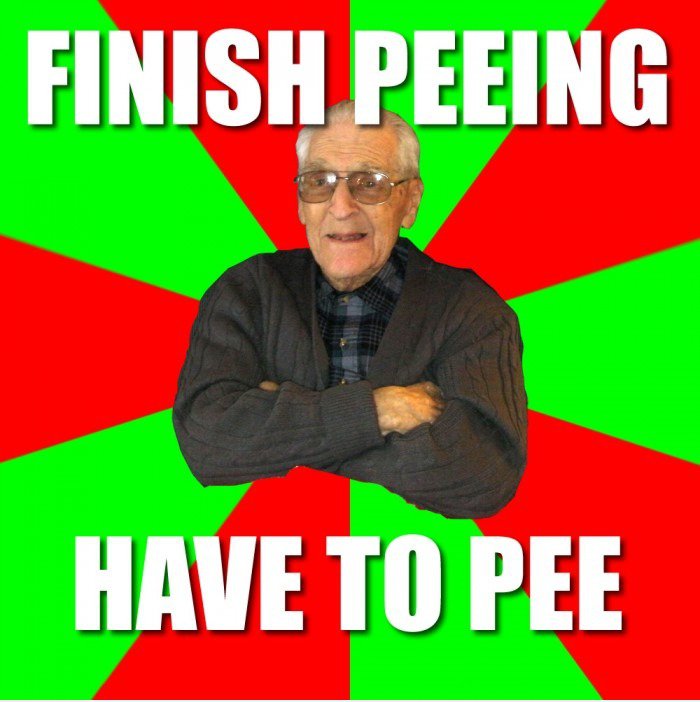 Fertig Peeing ..