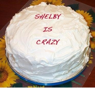 Und er nennt mich verrückt .... er ist derjenige, der den Kuchen xD gemacht