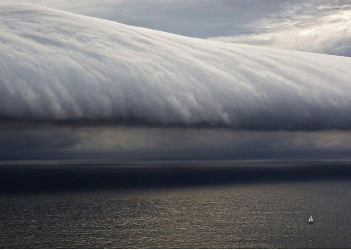 Segeln in einem Sturm