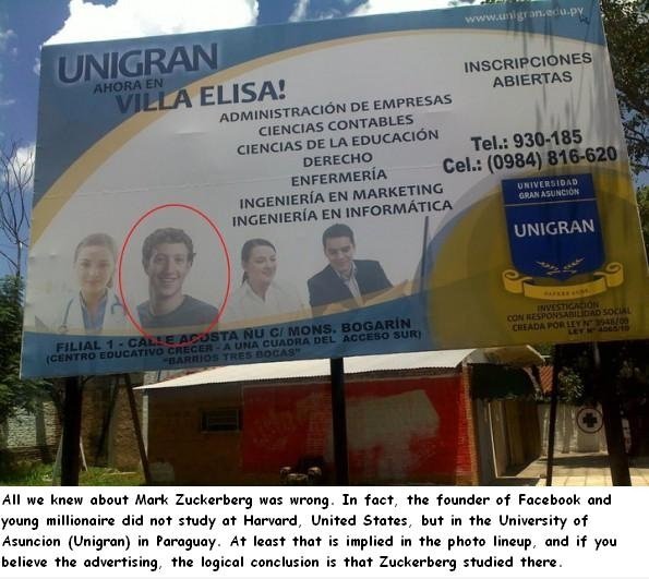 Mark Zuckerberg Studie in Paraguay