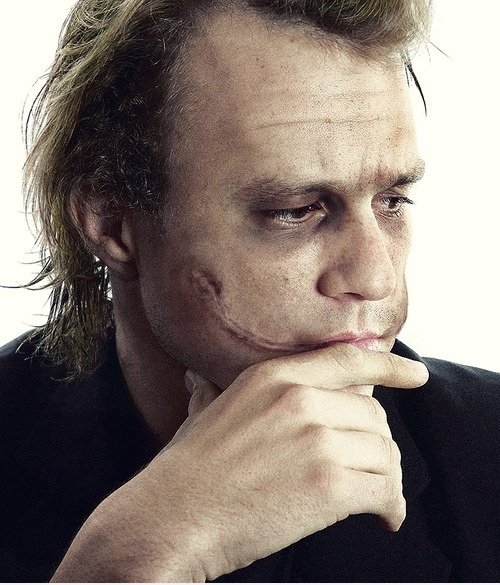 Der Joker Ohne Makeup.