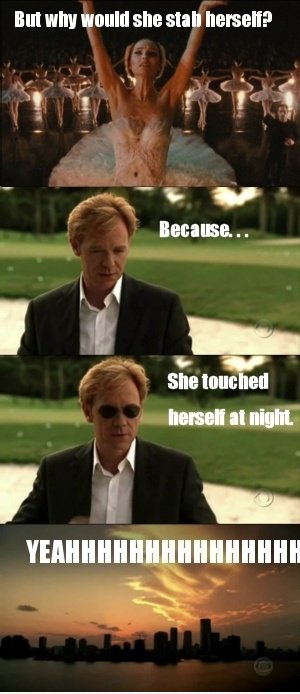 Horatio Caine forscht Black Swan