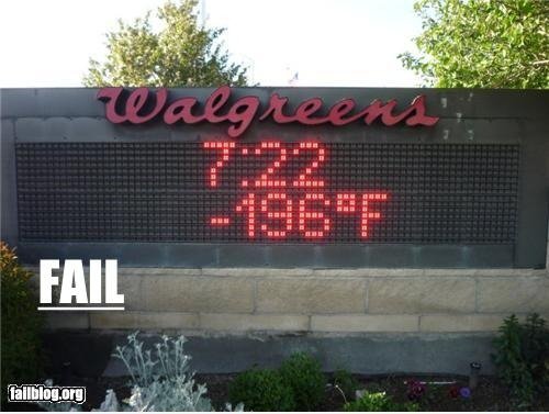 Temperatur FAIL
