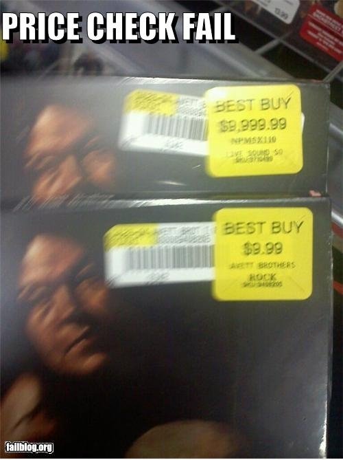 Preis prüfen FAIL