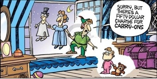 Das wird $ 50 für Carry ons werden