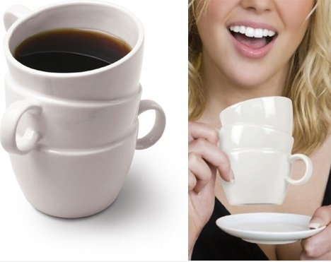 Stacked Coffee Mug