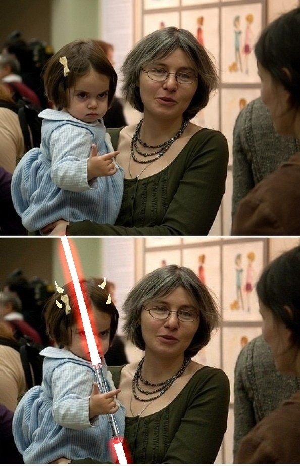 Bad Ass Baby ... Darth Maul Version