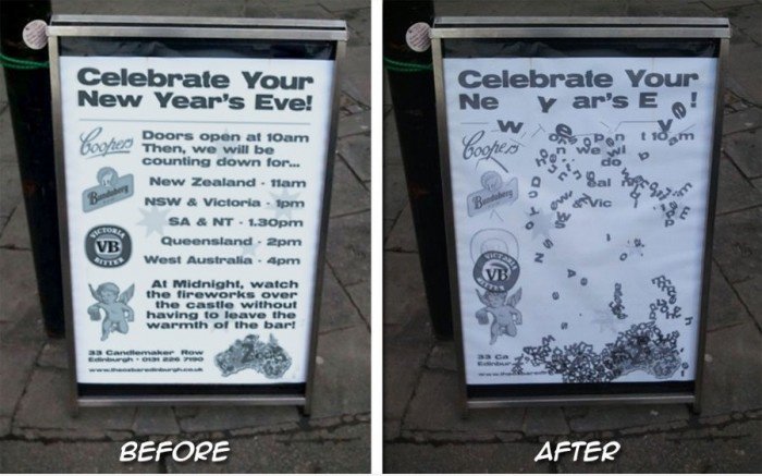 Vor und nach Silvester