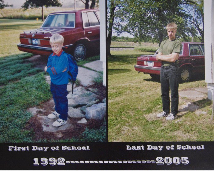 First Day of School vs Last Day of School