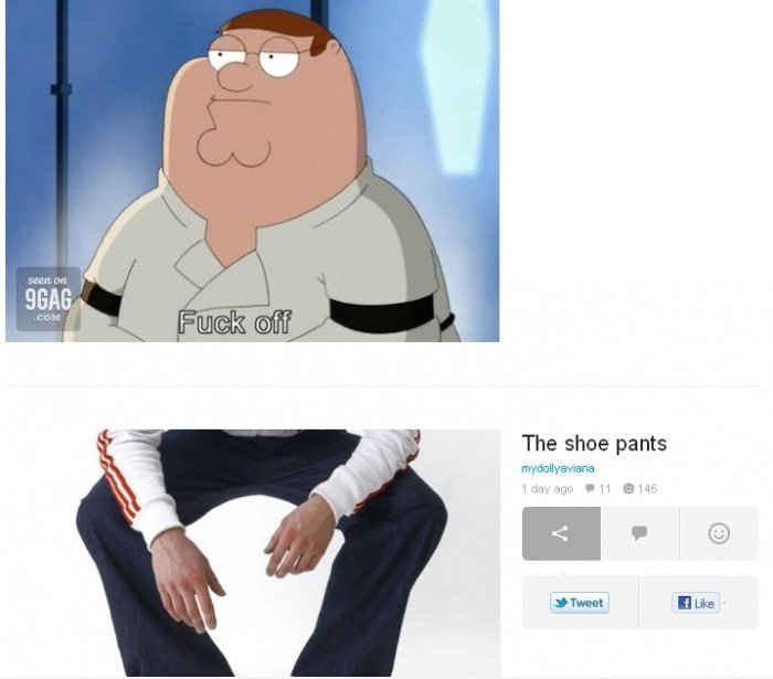 Gut platziert, 9gag