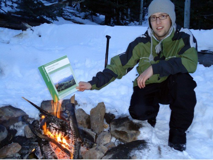 Fertige Chemo ging Schnee Camping, und nahm diesen pic zu feiern!