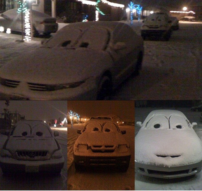 Autos im Winter