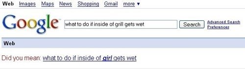 Schmutzige Google Suggestion