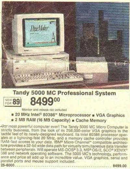 Tandy MC professional alter pc