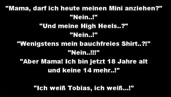 Mütter, darf ich...