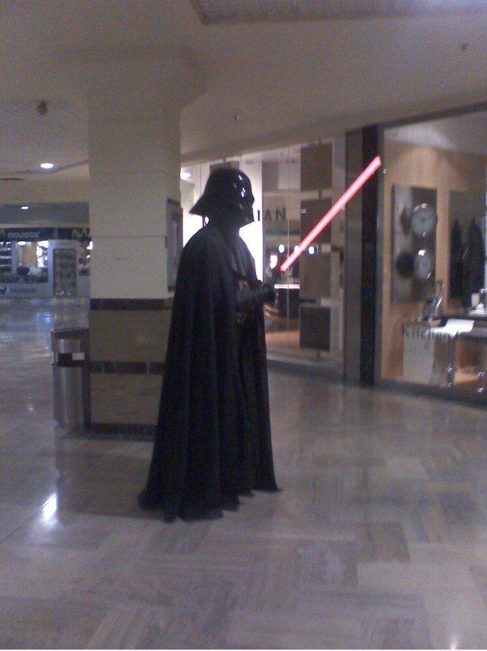 Saw Darth Vader Einkauf die andere Nacht ...