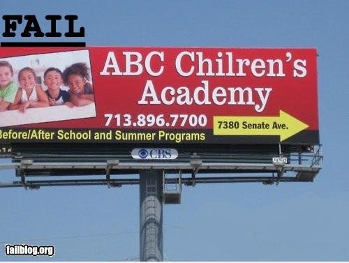 Billboard Rechtschreibung FAIL
