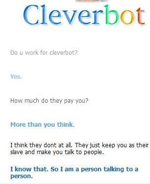 Cleverbot Bekannt: D