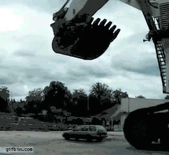 Wasser killt Auto - GIF