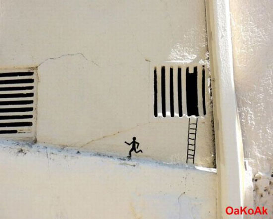 a hide from prisson street art masterpieces