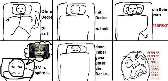 Abends im Bett...