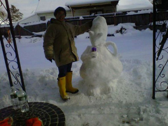 alien schneemann