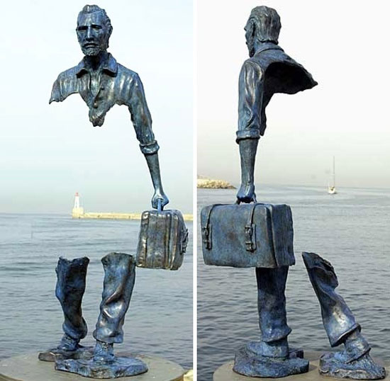 Optische Tuschung - Statue
