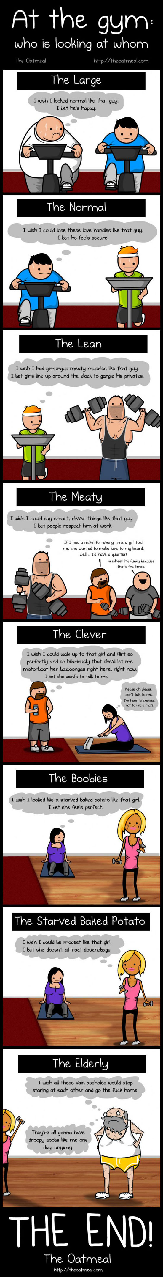 at the gym whos looking at whom