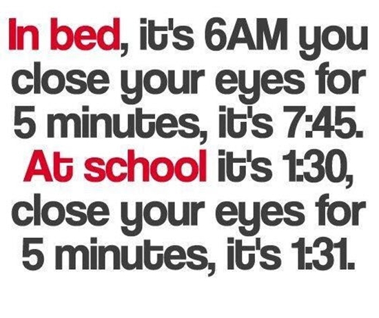 When you close your eyes for 5 minutes...