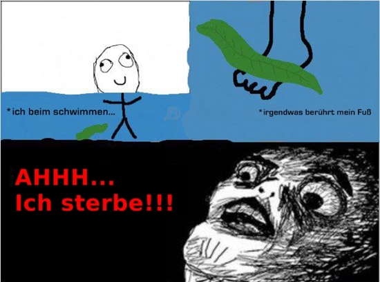beim schwimmen...