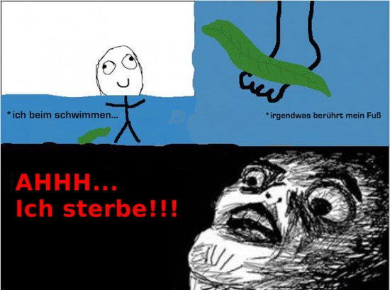 Beim Schwimmen