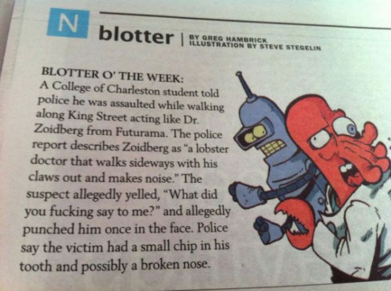 Blotter :D :D :D Futurama