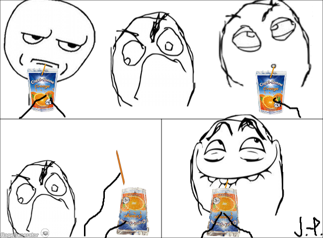 Capri Sonne schlürfen