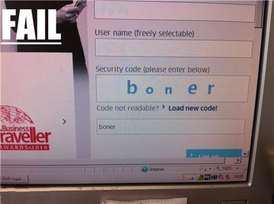 captcha fail