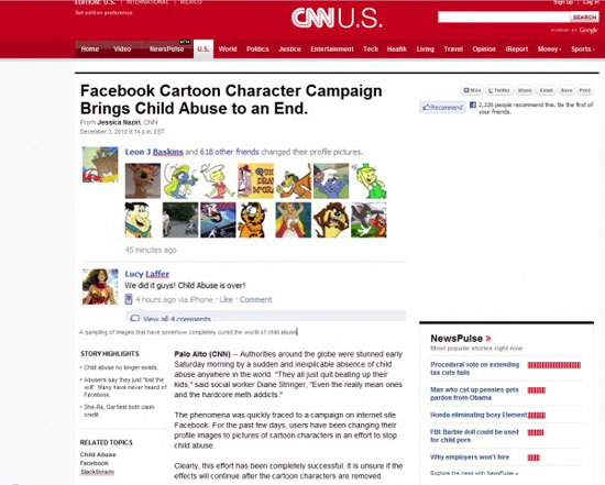child abuse cured by facebook cartoon pictures
