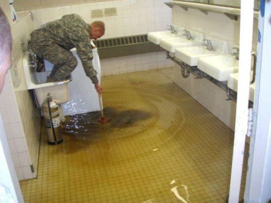 damnit toilets clogged