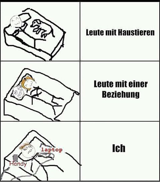 das Bett teilen