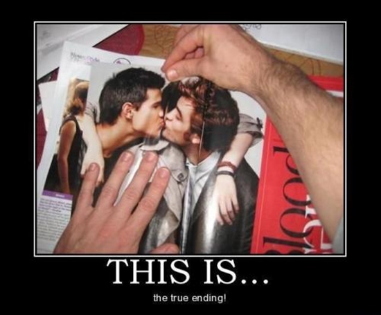 Das wahre Ende von Twilight - DeMotivational Bild
