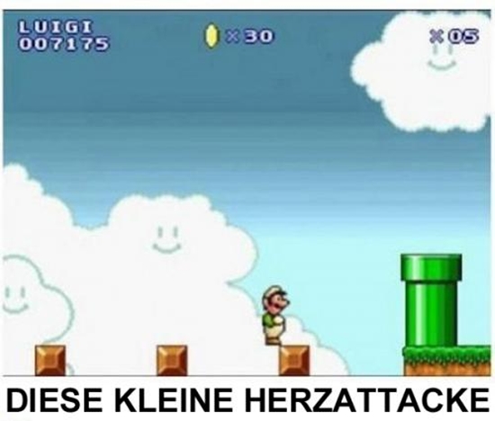 Die kleine Herzattacke beim Super Mario spielen - Win Bild