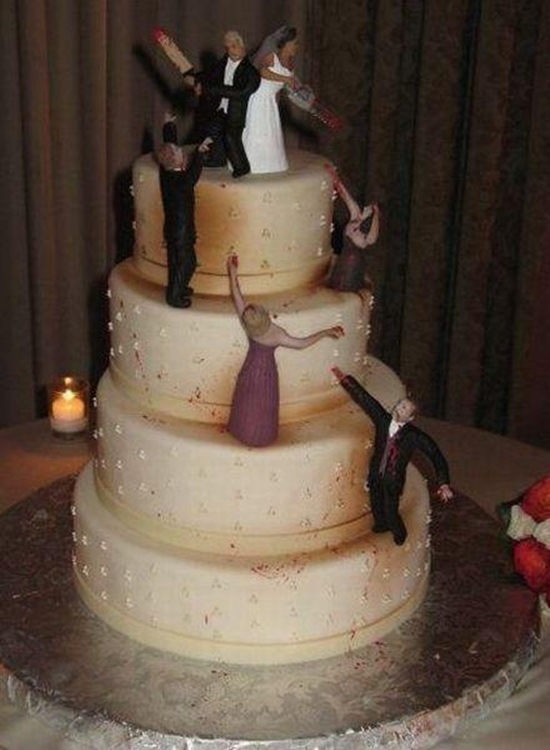 Die Zombie Hochzeitstorte - Win Bild